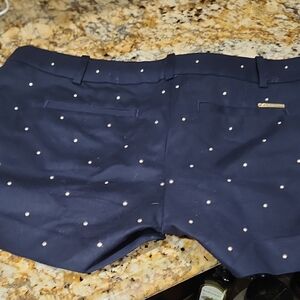 MICHAEL Michael Kors Navy Shorts with Pearl Details